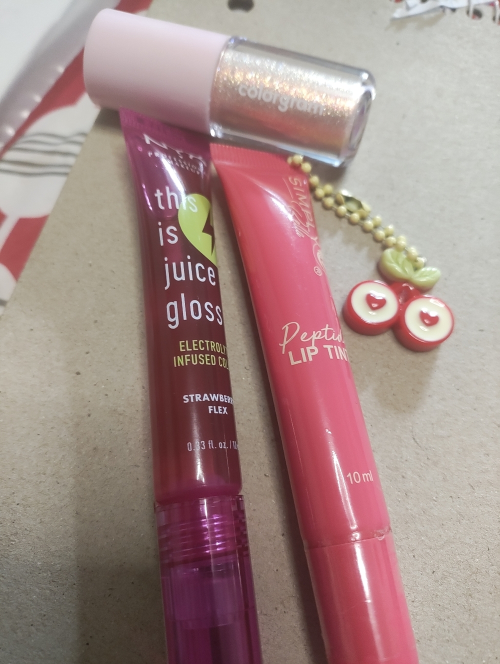Strawberry Juice Gloss & Pink Peptide Lip Tint Set